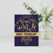 Mont-Tremblant, Canada Québec Minimalist Mountain Briefkaart (Staand voorkant)