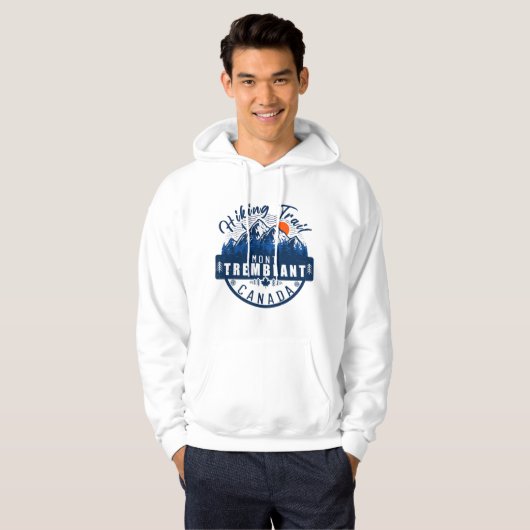 Mont-Tremblant Canada Québec skiing Mountain Hoodie (Voorkant volledig)