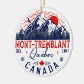 Mont-Tremblant Canada Québec skiing Mountain Keramisch Ornament (Links)