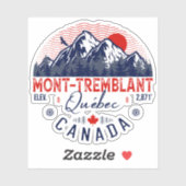 Mont-Tremblant Canada Québec skiing Mountain Sticker (Vel)