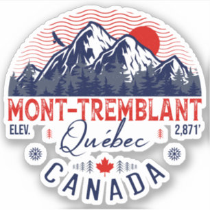Mont-Tremblant Canada Québec skiing Mountain Sticker