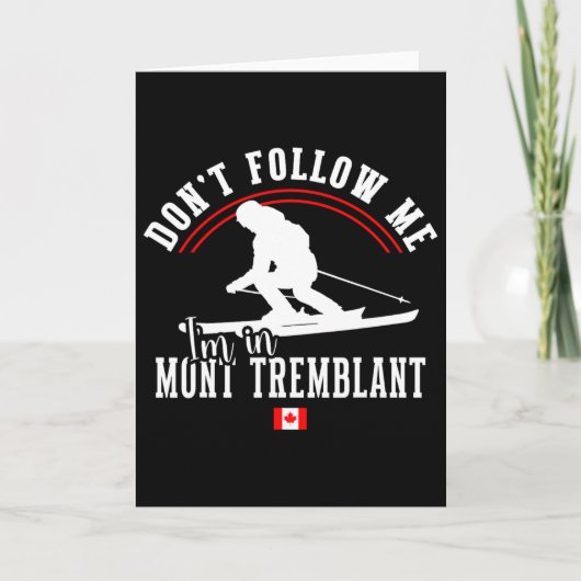 Mont Tremblant Canada Ski Resort Quebec Skiing Sou Kaart (Voorkant)