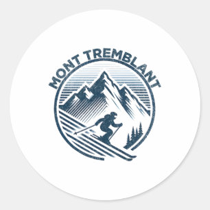 Mont Tremblant Canada Ski Resort Winterskiën Queb Ronde Sticker