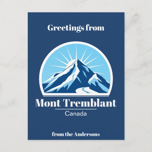 Mont Tremblant Canada skigebied Briefkaart (Voorkant)