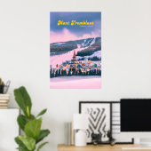 Mont Tremblant Canada Skigebied Reisposter Poster (Thuiskantoor)
