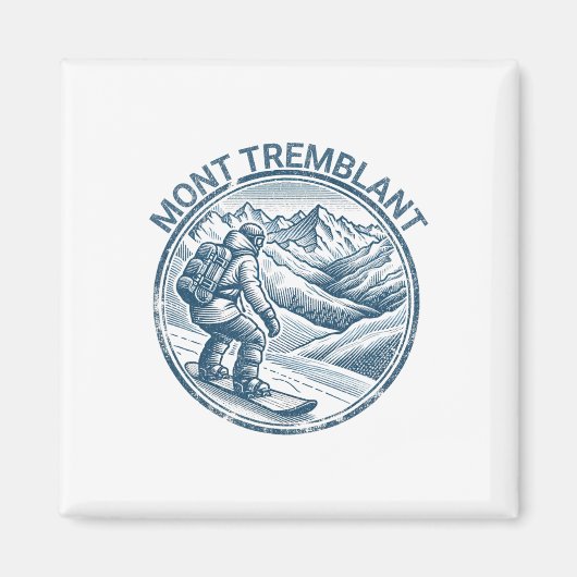 Mont Tremblant Canada Snowboarder Magneet (Voorkant)