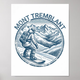 Mont Tremblant Canada Snowboarder Poster