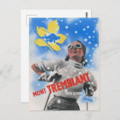 Mont Tremblant Canada Vintage Poster 1939 Briefkaart (Voorkant / Achterkant)