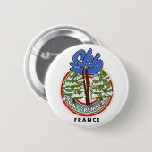 Mont Tremblant France skiposter Ronde Button 5,7 Cm (Voorkant /achterkant)
