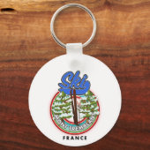 Mont Tremblant France skiposter Sleutelhanger (Voorkant)