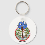 Mont Tremblant France skiposter Sleutelhanger (Achterkant)