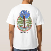 Mont Tremblant France skiposter T-shirt (Achterkant)