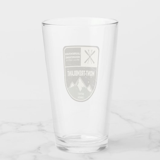 Mont-Tremblant Laurentian Mountains Canada Glas (Achterkant)