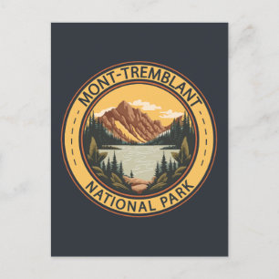 Mont-Tremblant National Park Canada Badge Briefkaart