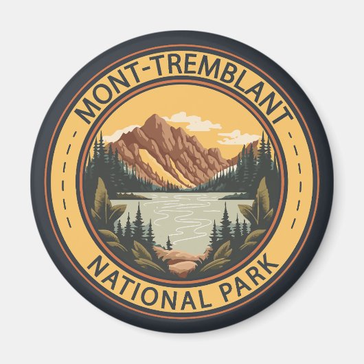 Mont-Tremblant National Park Canada Badge Magneet (Voorkant)