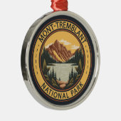 Mont-Tremblant National Park Canada Badge Metalen Ornament (Rechts)