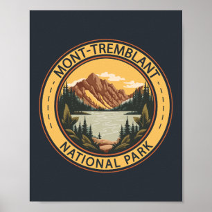 Mont-Tremblant National Park Canada Badge Poster