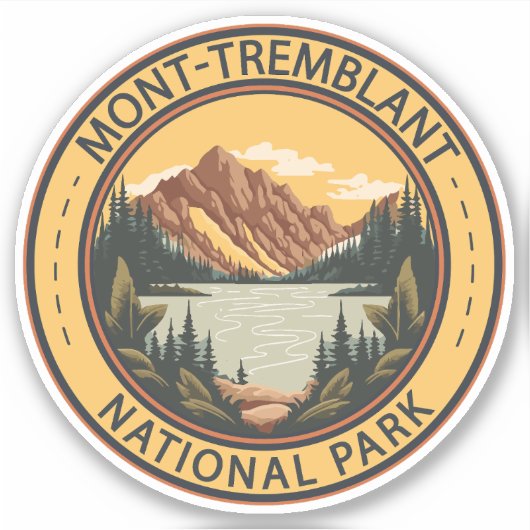 Mont-Tremblant National Park Canada Badge Sticker (Voorkant)