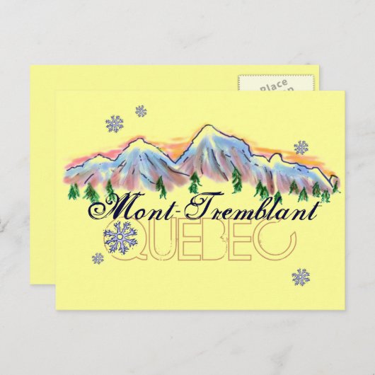 Mont Tremblant Quebec berglandschap briefkaart (Voorkant / Achterkant)