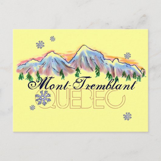 Mont Tremblant Quebec berglandschap briefkaart (Voorkant)