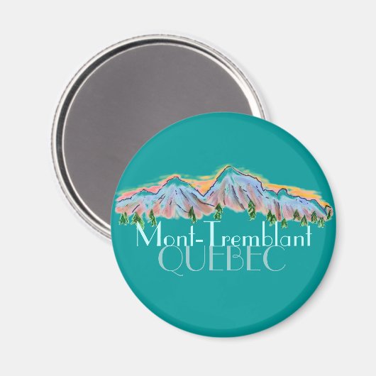 Mont Tremblant Quebec bergmagneet Magneet (Voorkant / Achterkant)
