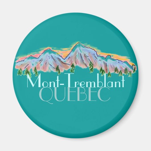 Mont Tremblant Quebec bergmagneet Magneet (Voorkant)