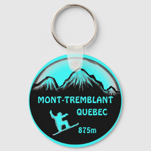 Mont Tremblant Quebec blauwgroen sleutelhanger voo