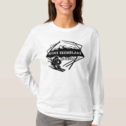 Mont Tremblant Quebec Canada ski hoodie T-shirt (Voorkant)