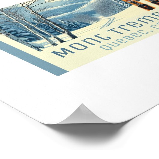 Mont Tremblant Quebec Canada ski vacation Poster (Hoek)