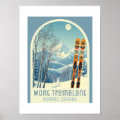 Mont Tremblant Quebec Canada ski vacation Poster (Voorkant)