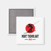 Mont Tremblant Québec Canada Skigebied Skigebied S Magneet (Voorkant / Achterkant)