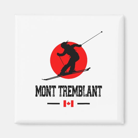 Mont Tremblant Québec Canada Skigebied Skigebied S Magneet (Voorkant)