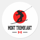 Mont Tremblant Québec Canada Skigebied Skigebied S Ronde Sticker (Voorkant)