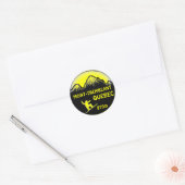 Mont Tremblant Quebec geel snowboard kunst sticker (Envelop)