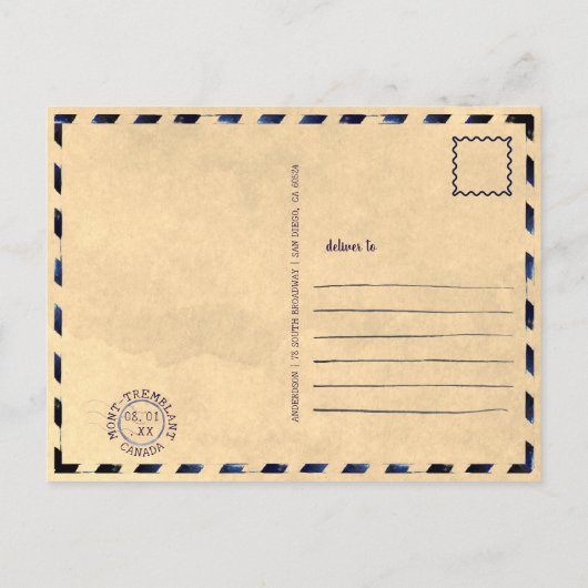 Mont-Tremblant Quebec Laurentian Mountains, Canada Briefkaart (Achterkant)