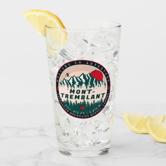 Mont-Tremblant Quebec Laurentian Mountains, Canada Glas (Voorkant ijs)