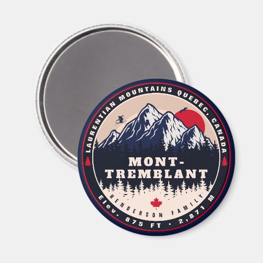 Mont-Tremblant Quebec Laurentian Mountains, Canada Magneet (Voorkant / Achterkant)