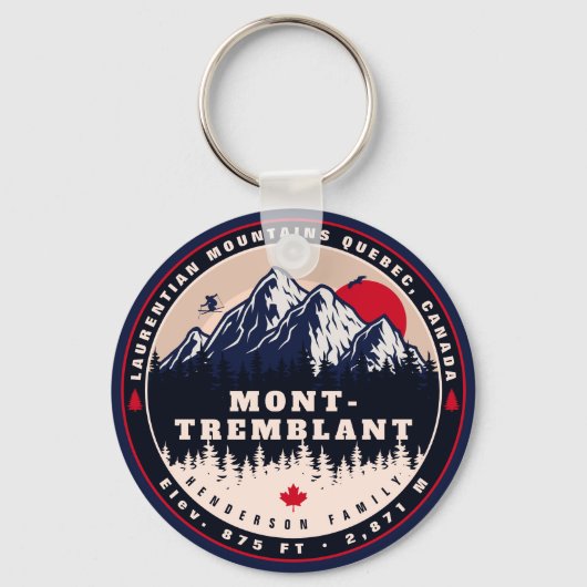 Mont-Tremblant Quebec Laurentian Mountains, Canada Sleutelhanger (Voorkant)