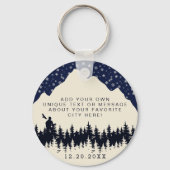 Mont-Tremblant Quebec Laurentian Mountains, Canada Sleutelhanger (Achterkant)