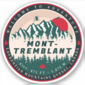 Mont-Tremblant Quebec Laurentian Mountains, Canada Sticker (Voorkant)