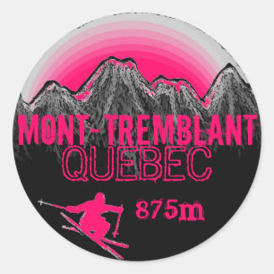 Mont Tremblant Quebec roze stickers