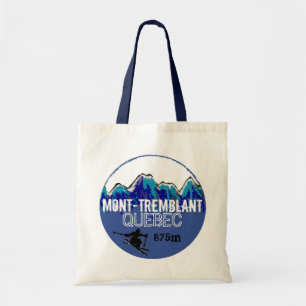 Mont Tremblant Quebec ski blauwe herbruikbare tas