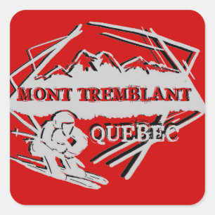 Mont Tremblant Quebec ski logo rode stickers