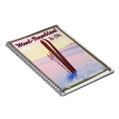 Mont-Tremblant Québec Ski poster. Notitieboek (Rechterzijde)