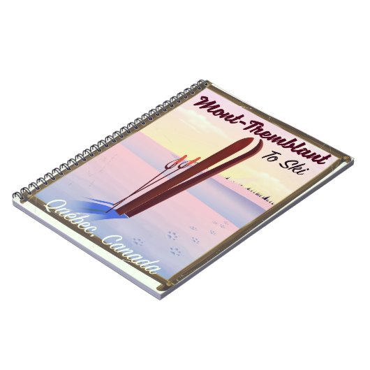 Mont-Tremblant Québec Ski poster. Notitieboek (Linkerzijde)