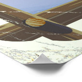 Mont-Tremblant Québec Ski poster. Poster (Hoek)