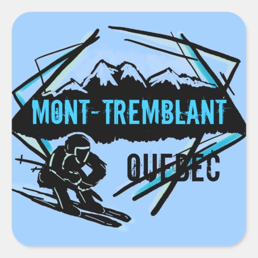Mont Tremblant Quebec ski stickers (Voorkant)
