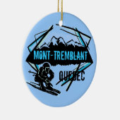 Mont Tremblant Quebec skistornament Keramisch Ornament (Rechts)