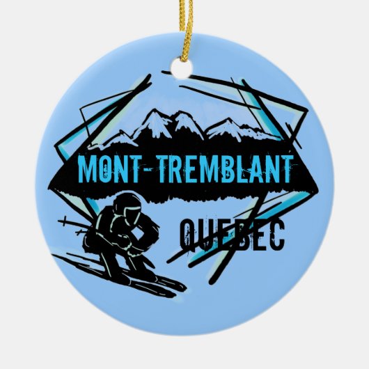 Mont Tremblant Quebec skistornament Keramisch Ornament (Voorkant)