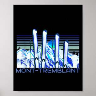 Mont-tremblant ski-accessoires retro mont-tremblan poster